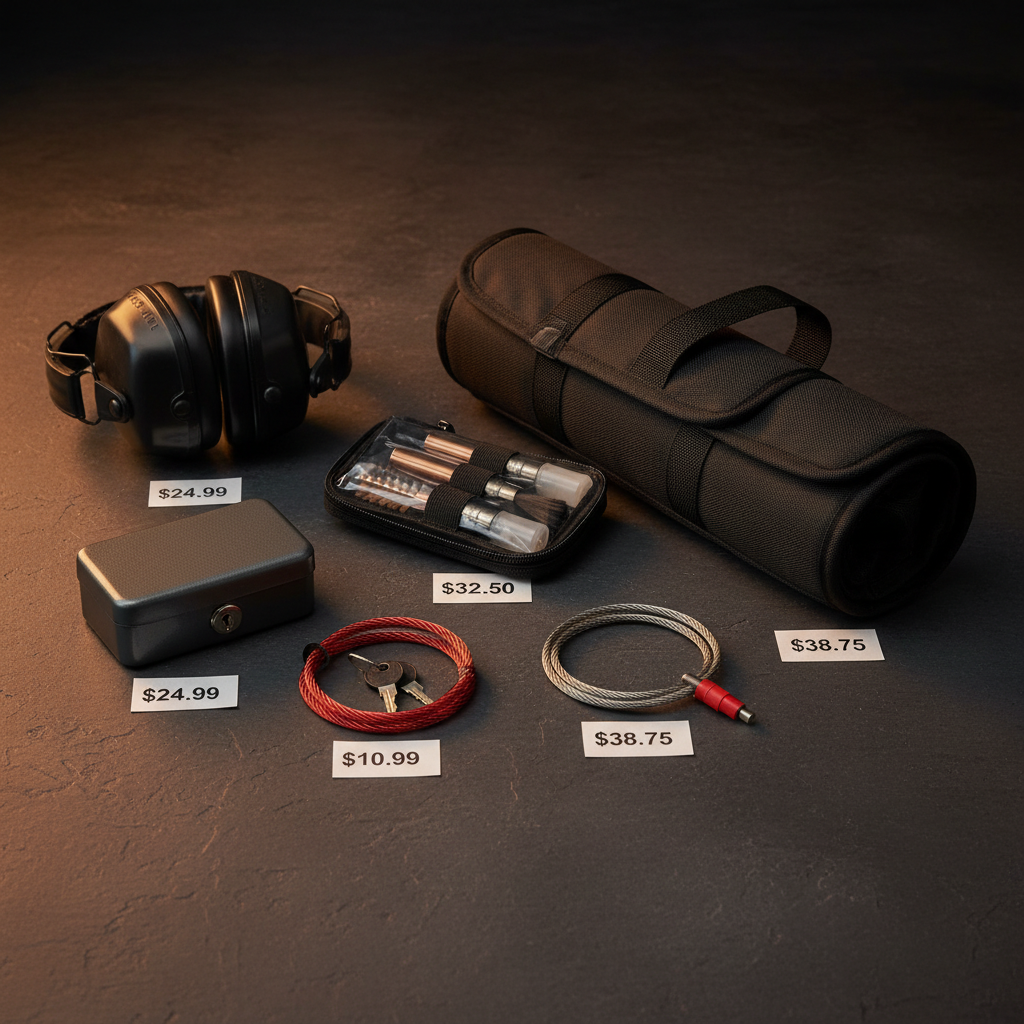 Collection of budget-friendly firearm accessories under fifty dollars